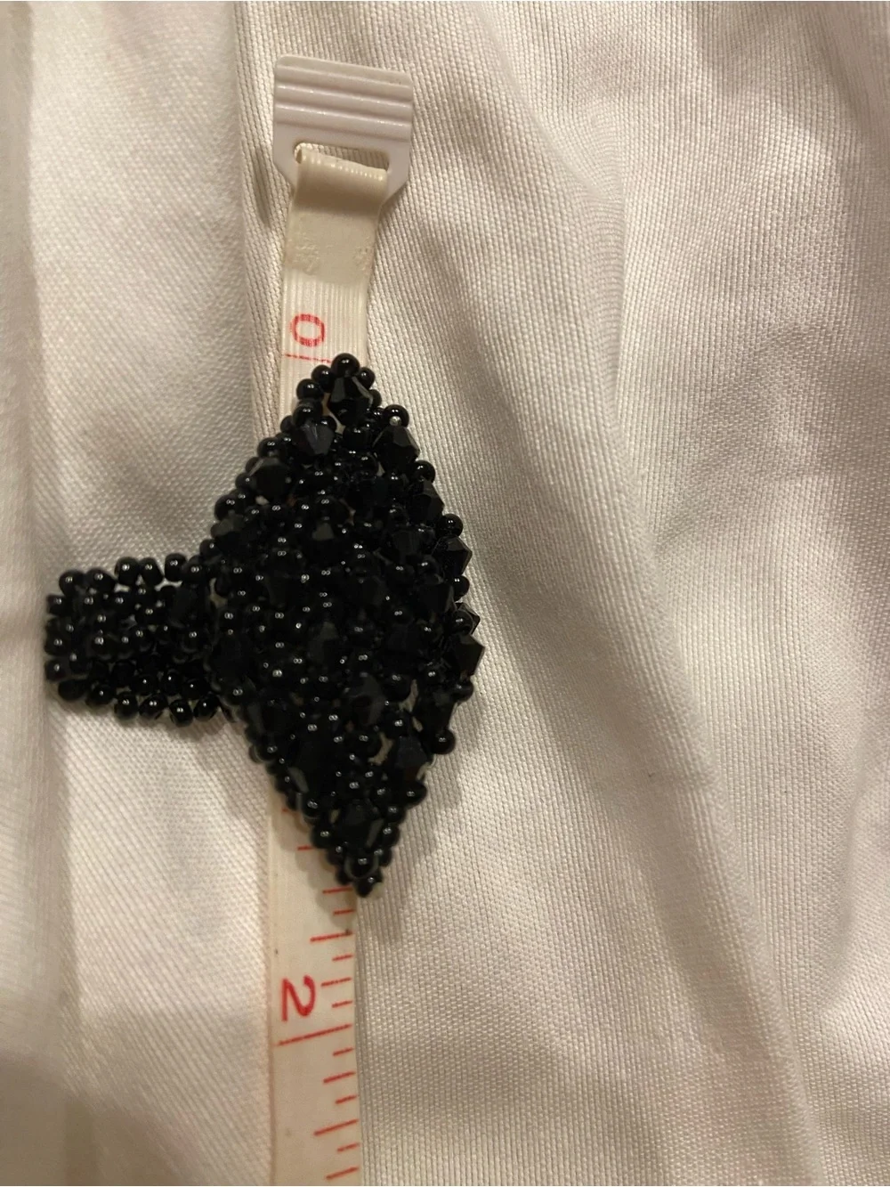 Black Beaded Statement Cocktail Ring - Women Jewelry - Picture 3 of 3
